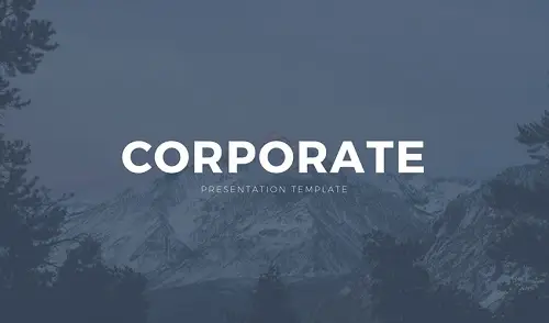 Corporate Google slide template