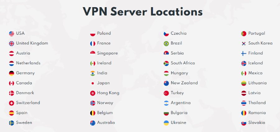 Servers-PrivadoVPN
