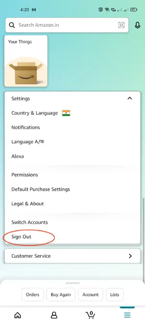Amazon-App-Settings-Sign-Out