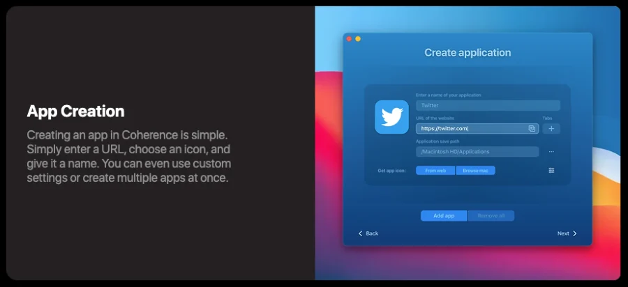 coherence-app-creation
