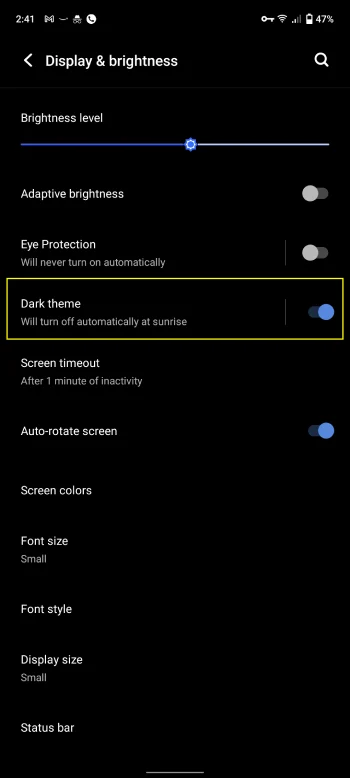 android-theme-settings