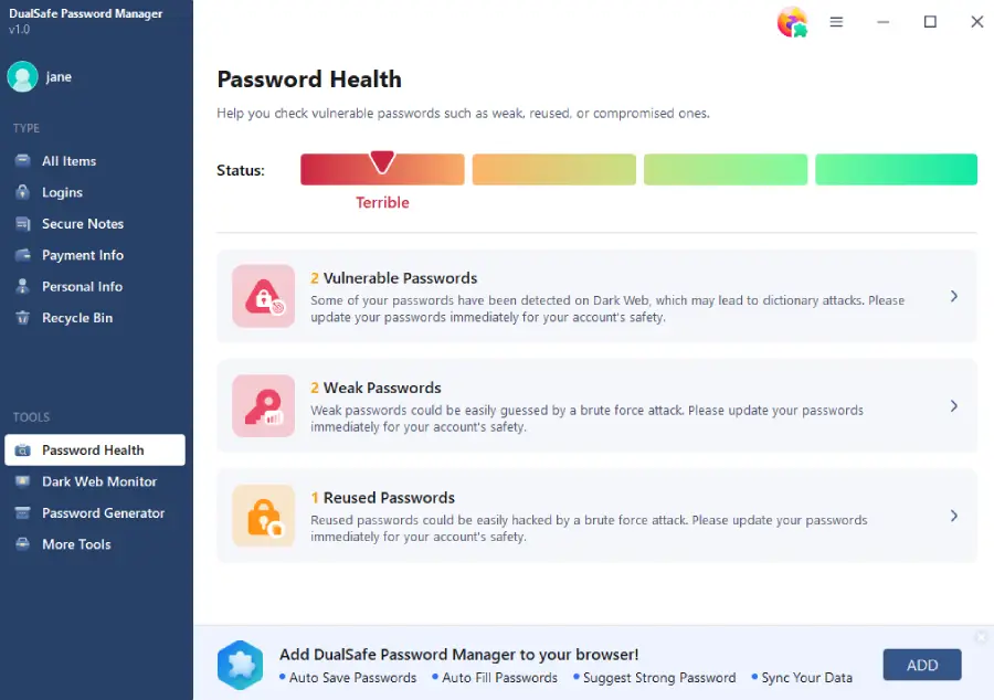 Check-password-weakness