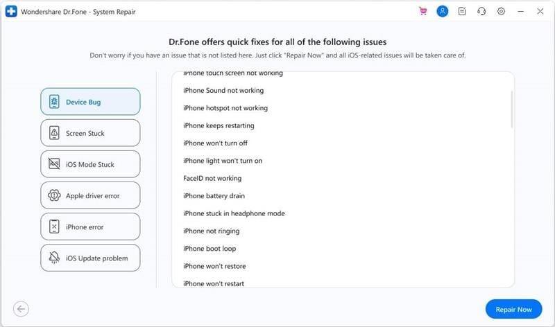 select the issue