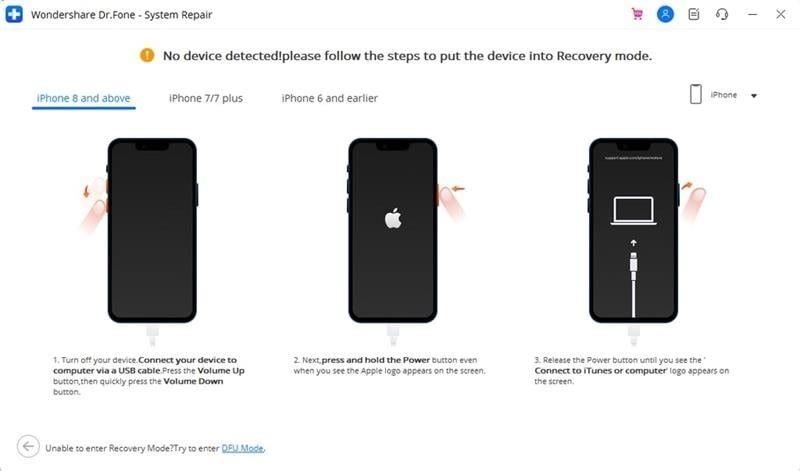 choose the iPhone model
