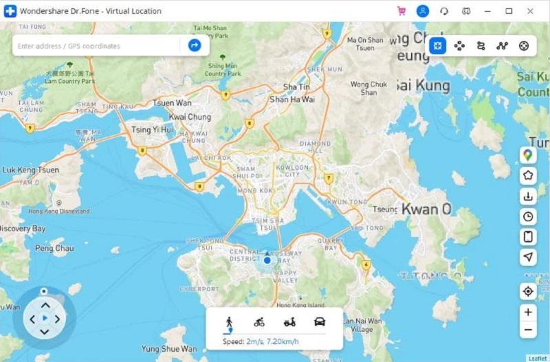 selecting the map location selecting the map location