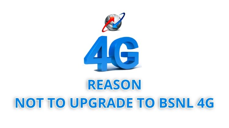 No BSNL 4G Upgrade