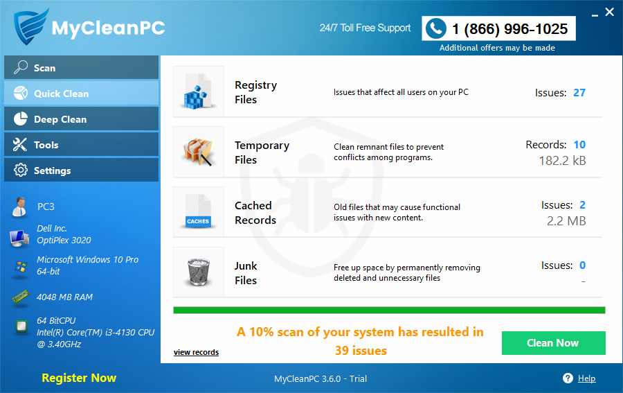 MyCleanPC PC Cleaner