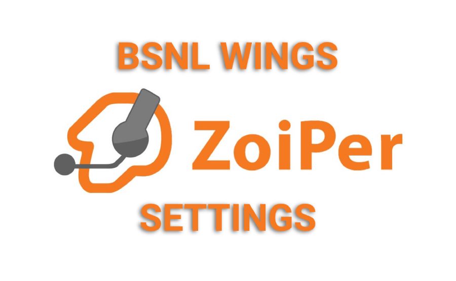 Zoiper Setting For BSNL Wings