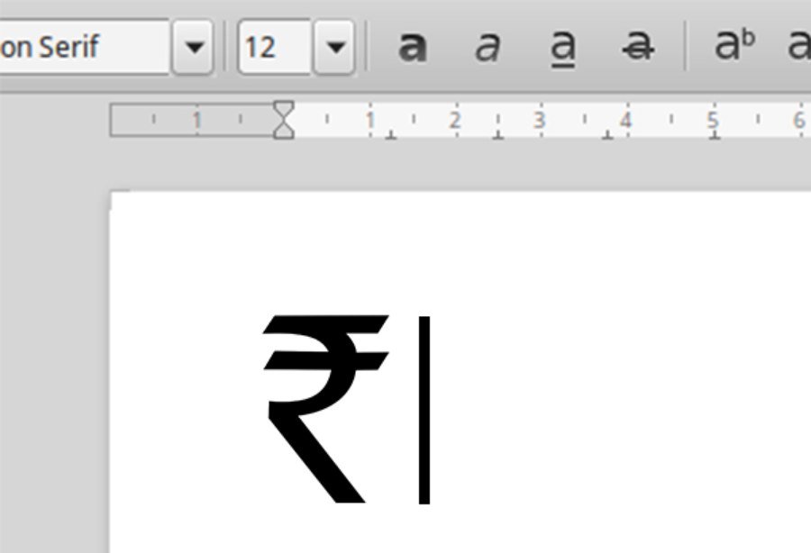 Indian Rupee Symbol Windows 10