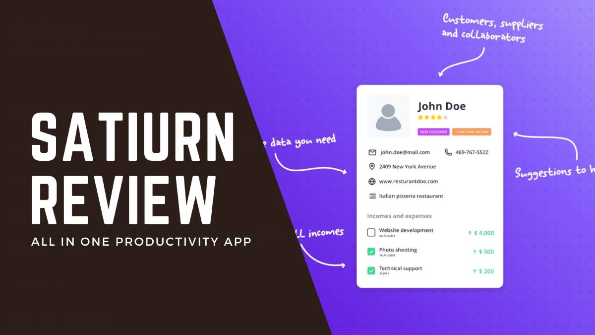 Satiurn Review All In One Productivity App