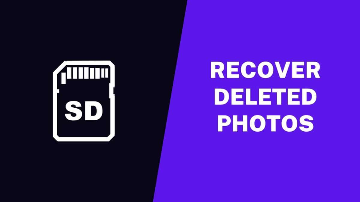 Recover Deleted Photos