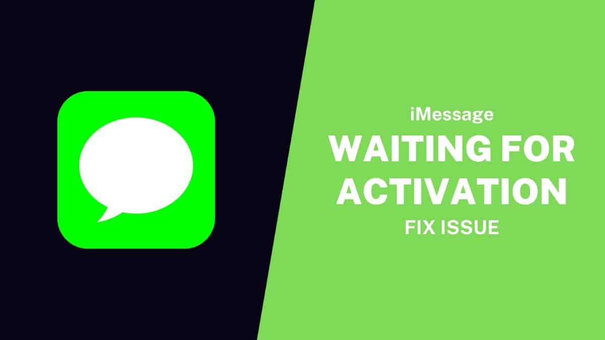 IMessage Waiting For Activation Issue
