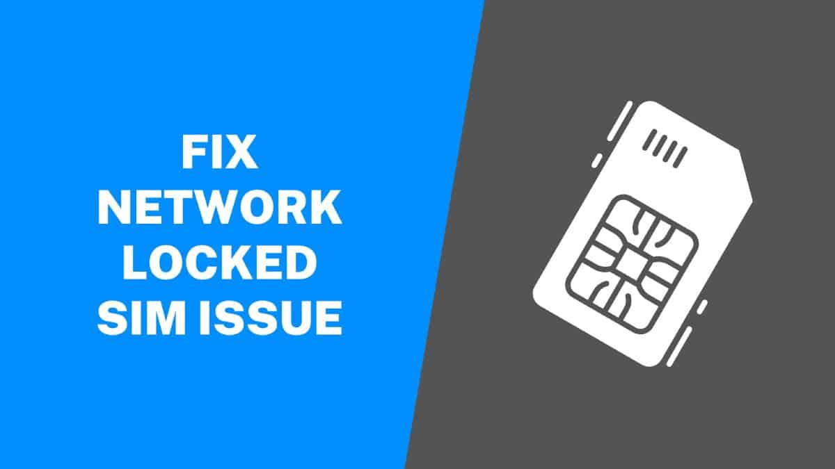 Network Locked SIM Card