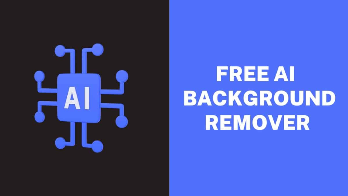 Free AI image background Removers