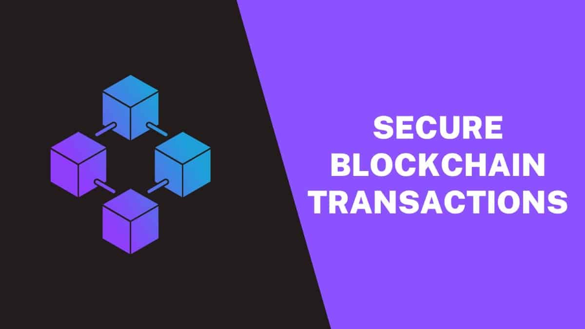 Secure Blockchain Transactions