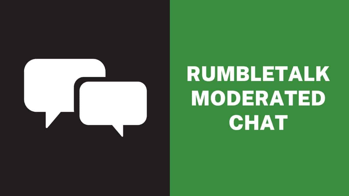 RumbleTalk Moderated Chat
