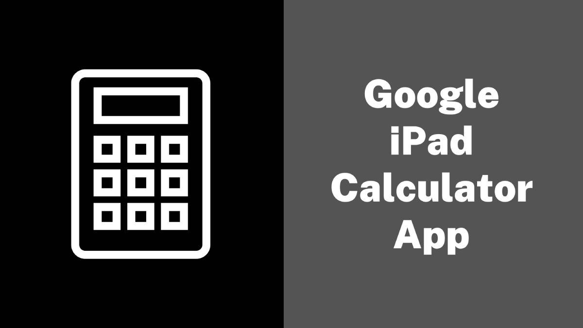 iPad Calculator App