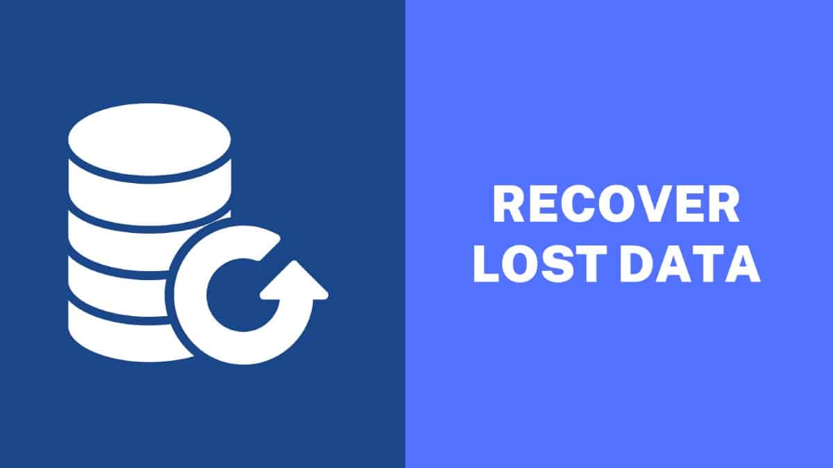 Recover Lost Data
