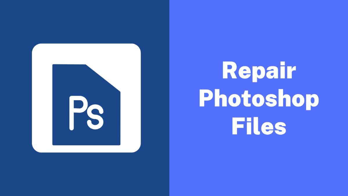 Repair Photoshop Files