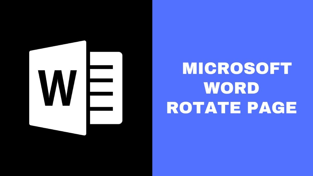 Rotate Page on Microsoft Word