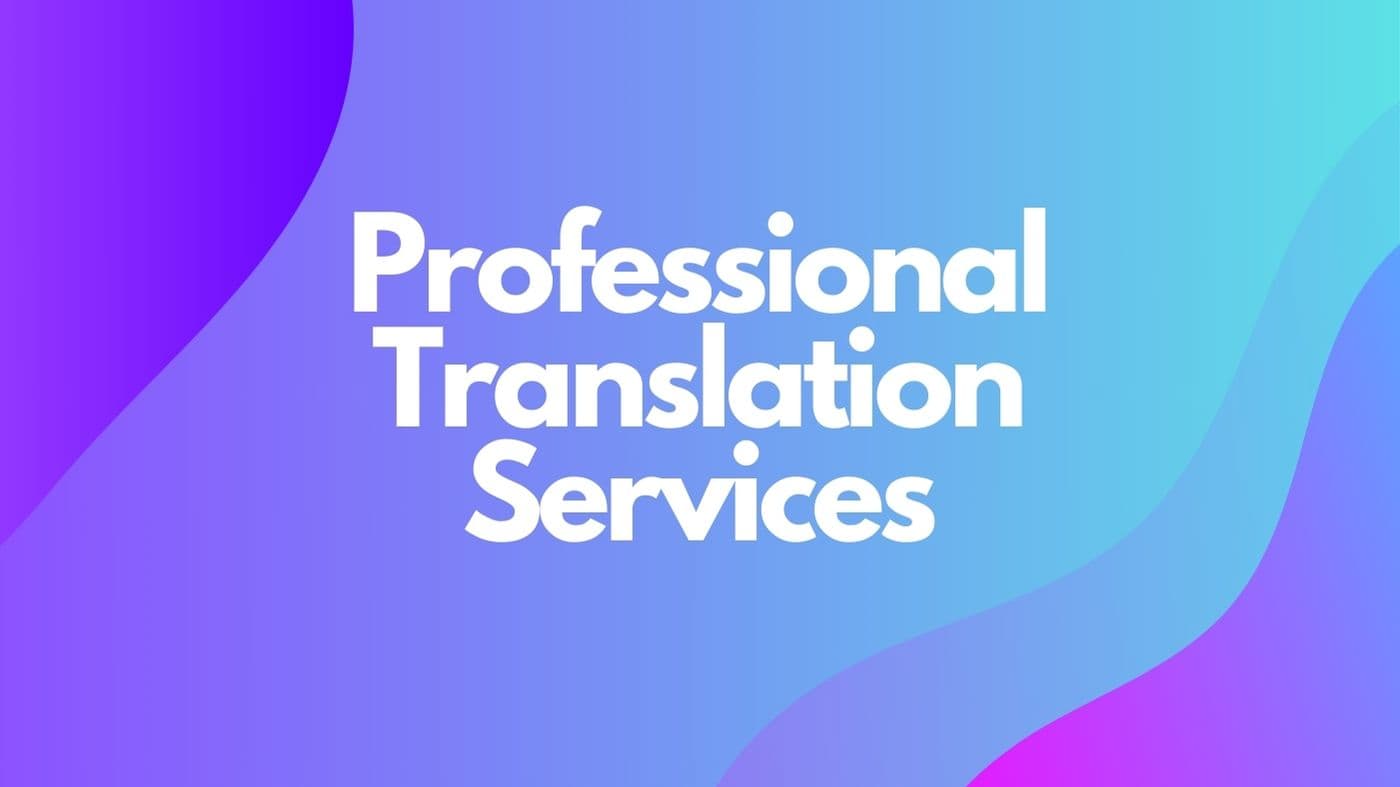 Professional Translation Services